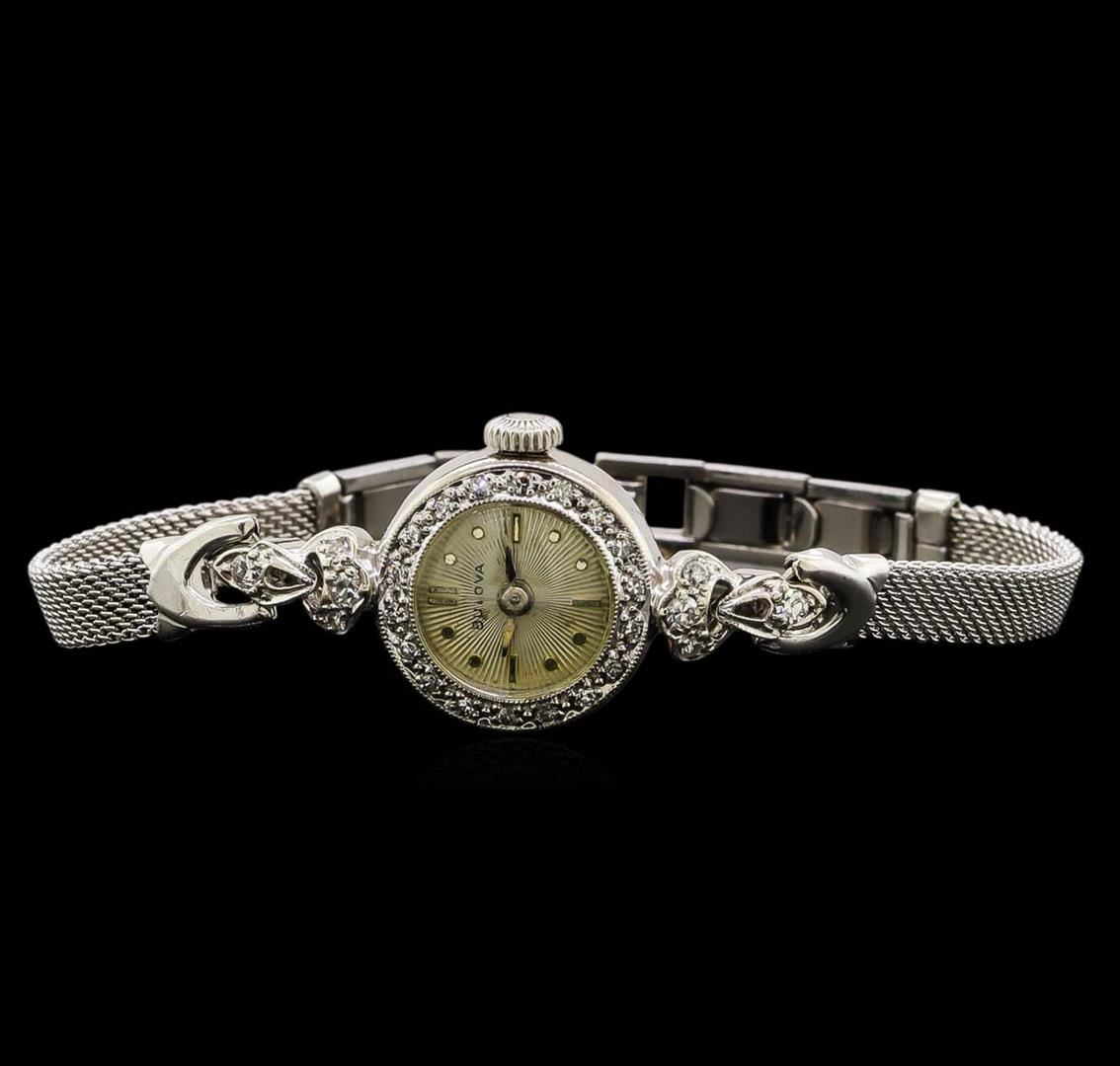 bulova white gold