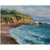 Image 1 : Leslie Seaside Cliffs Oil on Canvas