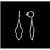 Image 2 : 1.17 ctw Diamond Earrings - 14KT White Gold