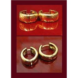 14kt yellow gold huggie earrings 3.3gr