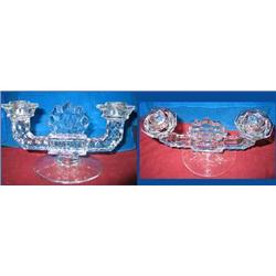 Fostoria American Candelabra.  Holds two tapers. 