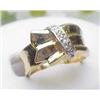 Image 1 : Lady's 14kt yellow gold buckle style ring with sm