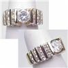 Image 1 : Lady's diamond ring center stone approx .86Ct Cla