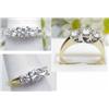Image 1 : Lady's three stone diamond ring approx 1Ctw  14kt