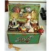 Image 1 : Plastic Musical Toy Box by Enesco.  Has a nice so