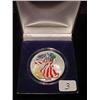 Image 1 : 2000 Colorized Silver American Eagle in Display B