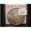 Image 1 : 1879-S Morgan Silver Dollar  MS 63++