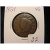 Image 1 : 1821 Large Cent  VG