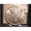 Image 1 : 1923-D Silver Peace Dollar  BU