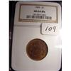 Image 1 : 1866 Two Cent Piece  NGC  MS 64 BN