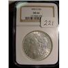 Image 1 : 1899-O Morgan Silver Dollar  NGC  MS 64