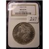 Image 1 : 1884-O Morgan Silver Dollar  NGC  MS 63  Proof-Li