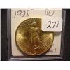 Image 1 : 1925  $20.00 Saint Gaudens Gold Coin   BU