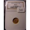 Image 1 : 1856 $1.00 Princess Gold Coin - Slanted 5   NGC  