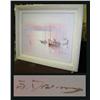 Image 1 : Oil painting of Shrimp boats in a frame measuring