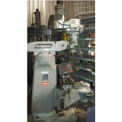 Bridgeport Textron Milling Machine with Digital Read Out and Feed on Axes for R8
