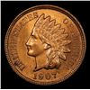 Image 3 : ***Auction Highlight*** 1907 Indian Cent 1c Graded GEM Unc RD By USCG (fc)
