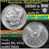 Image 1 : ***Auction Highlight*** 1886-s Morgan Dollar $1 Graded Select Unc PL By USCG (fc)