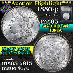 ***Auction Highlight*** 1880-p Morgan Dollar $1 Graded GEM Unc By USCG (fc)