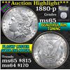 Image 1 : ***Auction Highlight*** 1880-p Morgan Dollar $1 Graded GEM Unc By USCG (fc)
