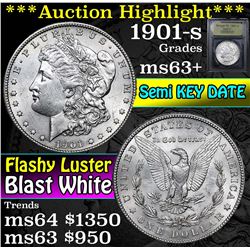 ***Auction Highlight*** 1901-s Morgan Dollar $1 Graded Select+ Unc By USCG (fc)