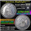 Image 1 : ***Auction Highlight*** 1884 Seated Liberty Quarter 25c Graded Choice Proof Cameo By USCG (fc)