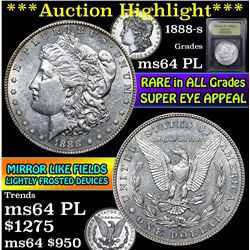 ***Auction Highlight*** 1888-s Morgan Dollar $1 Graded Choice Unc PL By USCG (fc)