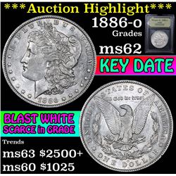 ***Auction Highlight*** 1886-o Morgan Dollar $1 Graded Select Unc By USCG (fc)