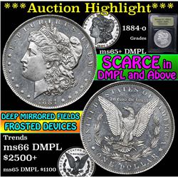 ***Auction Highlight*** 1884-o Morgan Dollar $1 Graded GEM+ DMPL By USCG (fc)