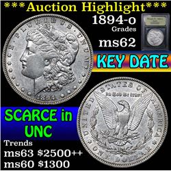 ***Auction Highlight*** 1894-o Morgan Dollar $1 Graded Select Unc By USCG (fc)