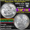 Image 1 : ***Auction Highlight*** 1882-o/s Top 100 Morgan Dollar $1 Graded Choice+ Unc By USCG (fc)