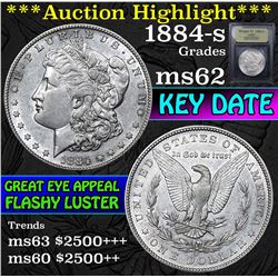 ***Auction Highlight*** 1884-s Morgan Dollar $1 Graded Select Unc By USCG (fc)
