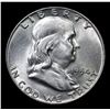Image 2 : 1954-d Franklin Half Dollar 50c Grades Select+ Unc