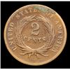 Image 3 : 1865 Two Cent Piece 2c Grades vf, very fine