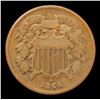 Image 2 : 1864 Two Cent Piece 2c Grades vf+