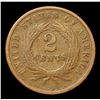 Image 3 : 1864 Two Cent Piece 2c Grades vf+