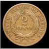 Image 3 : 1864 Two Cent Piece 2c Grades vf+