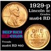 Image 1 : 1929-p Lincoln Cent 1c Grades Choice Unc RD