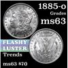 Image 1 : 1885-o Morgan Dollar $1 Grades Select Unc
