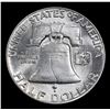 Image 3 : 1949-p Franklin Half Dollar 50c Grades Choice Unc