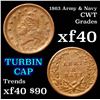 Image 1 : 1863 Army & Navy Civil War Token 1c Grades xf