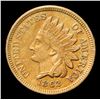 Image 2 : 1862 Indian Cent 1c Grades Choice AU/BU Slider