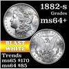Image 1 : 1882-s Morgan Dollar $1 Grades Choice+ Unc