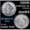 Image 1 : 1906 Liberty Nickel 5c Grades Select Unc