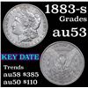 Image 1 : 1883-s Morgan Dollar $1 Grades Select AU