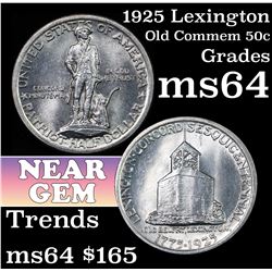 1925 Lexington Old Commem Half Dollar 50c Grades Choice Unc