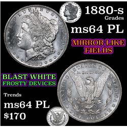 1880-s Morgan Dollar $1 Grades Choice Unc PL