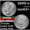 Image 1 : 1890-s Morgan Dollar $1 Grades Select+ Unc