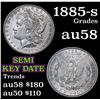Image 1 : 1885-s Morgan Dollar $1 Grades Choice AU/BU Slider