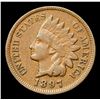 Image 2 : 1897 fs-401 '1' in neck Indian Cent 1c Grades xf+